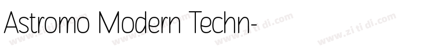 Astromo Modern Techn字体转换
